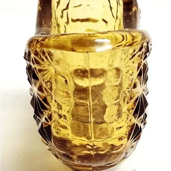 Vintage Amber Glass Shoe - Picture 4 of 6